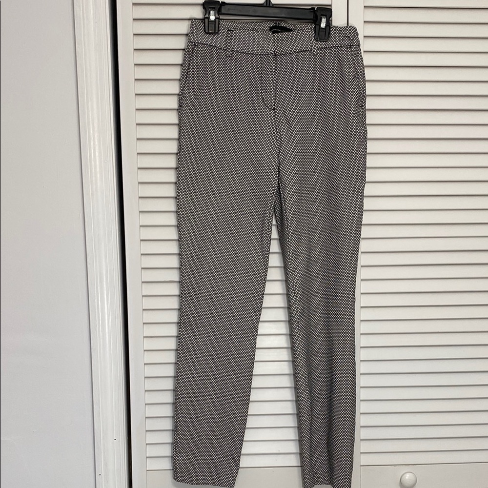 Adrienne Vittadini Monochrome Patterned Trousers